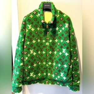 2024 Tyler the Creator x Louis Vuitton Monogram Craggy Fleece Blouson